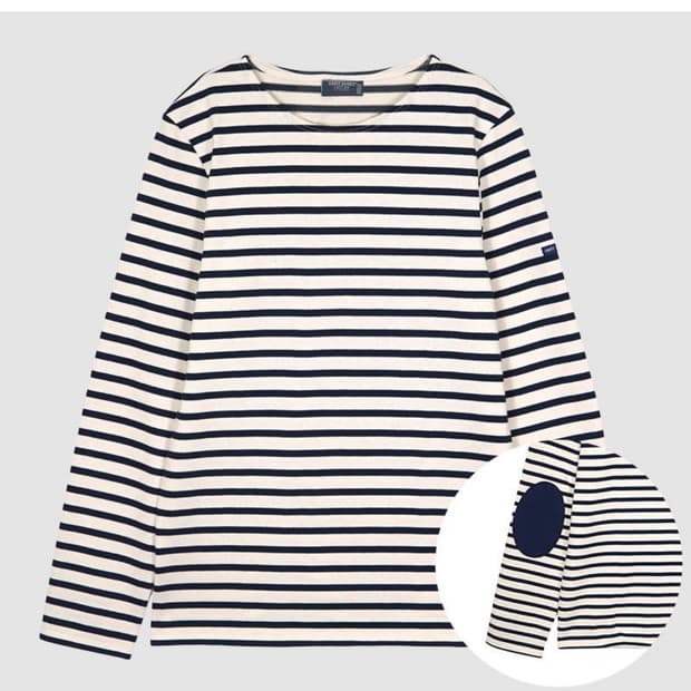 세인트제임스 엘보 스트라이프 티 M