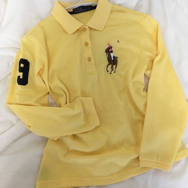 폴로 랄프로렌 빅포니 넘버자수 카라티 긴팔티