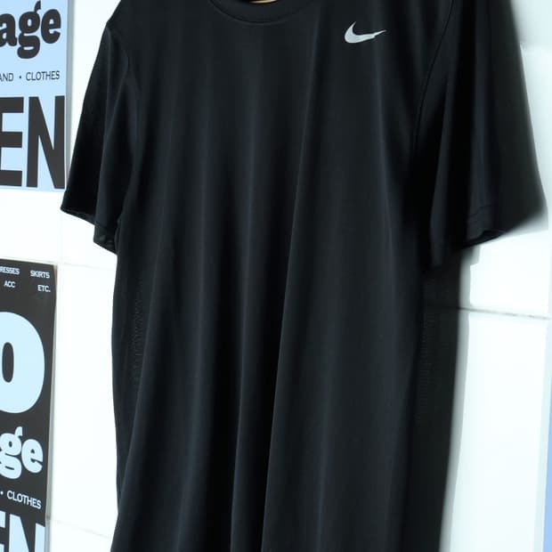 (L-XL) 나이키 반팔 티셔츠 기능성 운동 러닝 블랙-7AF9