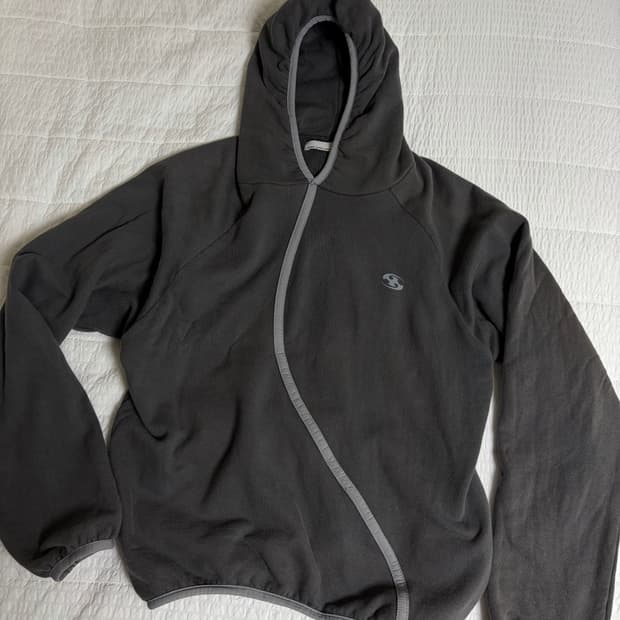 23SS 산산기어 테이프드 후드티 차콜 1사이즈