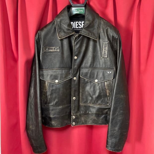 DIESEL LEATHER JACKET FEAT. MARGIELA