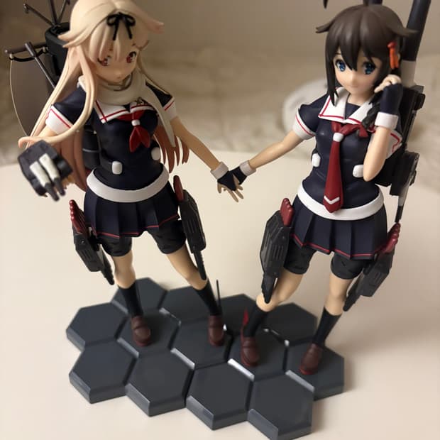 일괄 함대컬렉션 유다치 시구레 피규어 칸코레 미소녀피규어
