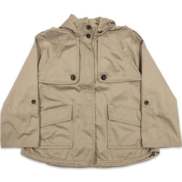 빈티지 BEAMS HEART 베이지 후드 집업 자켓