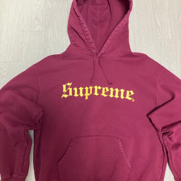 슈프림 올드 잉글리쉬 후드 스웻셔츠