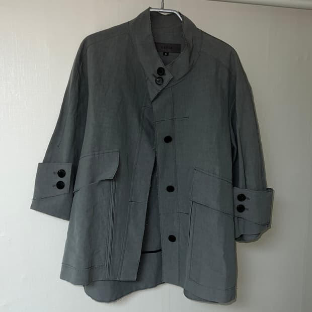 카키그레이톤 자켓