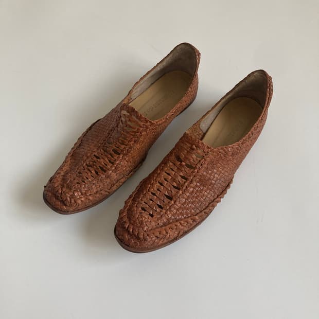 leather strap shoes