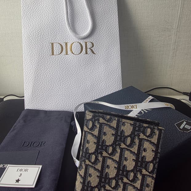 디올 오블리크 카드지갑