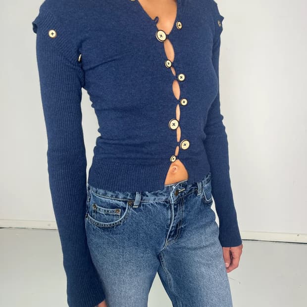 KERNEMILK Caroline Cardigan (Blue)