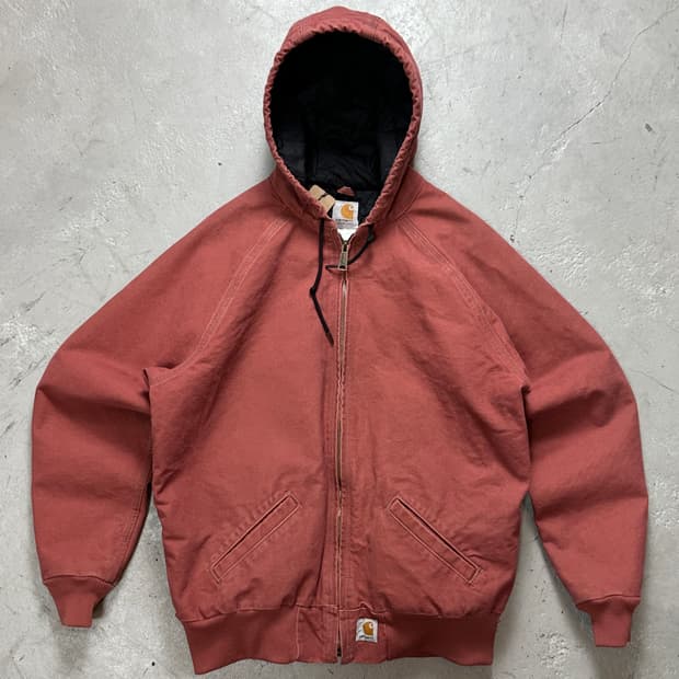 OG 칼하트 J104 액티브 자켓 칼하트 VRS 후드 살몬