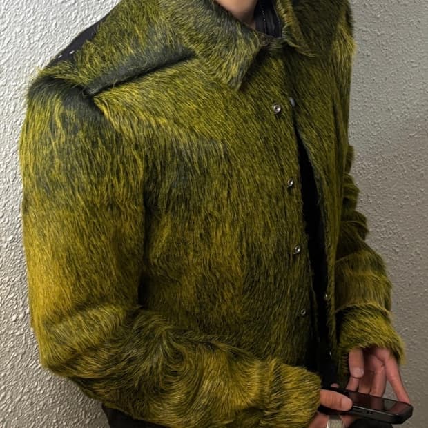 릭오웬스 엘리스 송치 퍼 자켓 50