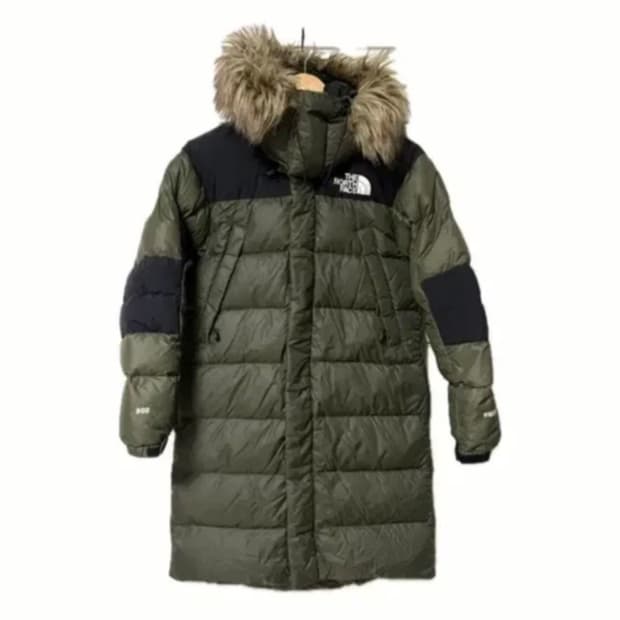 노스페이스 카키 롱패딩