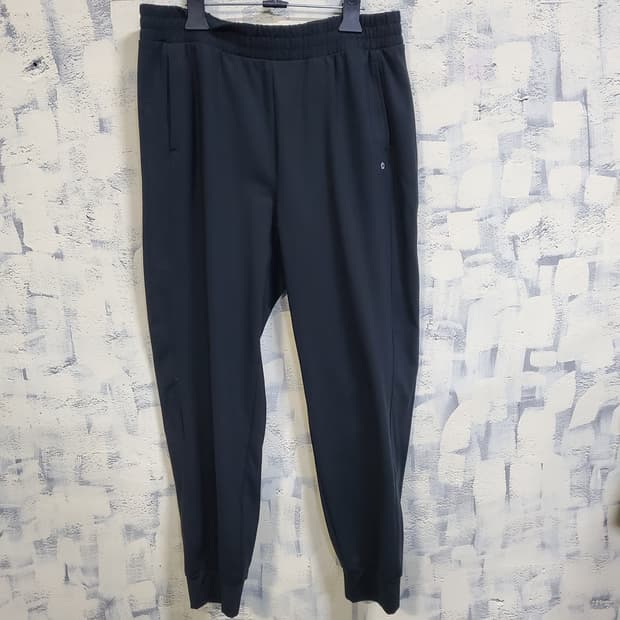 뮬라웨어 블랙 기모 트레이닝 조거팬츠 