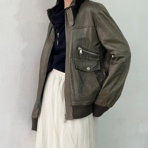 Faye vintage lambskin leather 