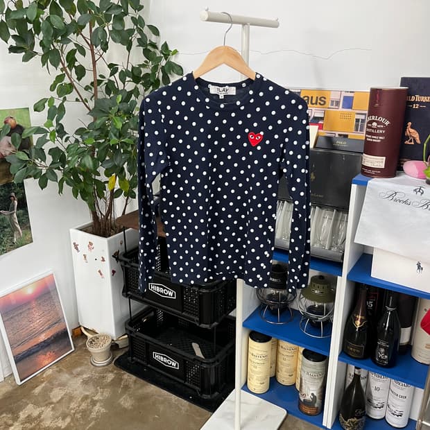 꼼데가르송 도트 롱슬리브 M