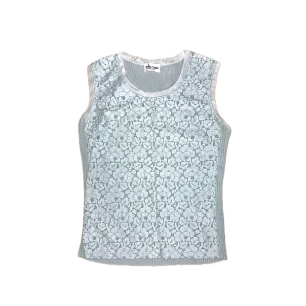 mint lace sleeveless