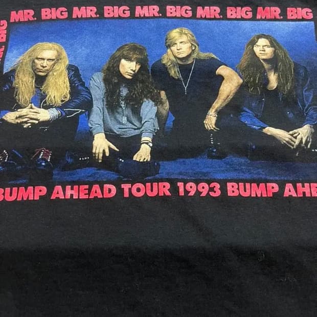 90s 1993년도 미스터 빅 mr big 밴드티