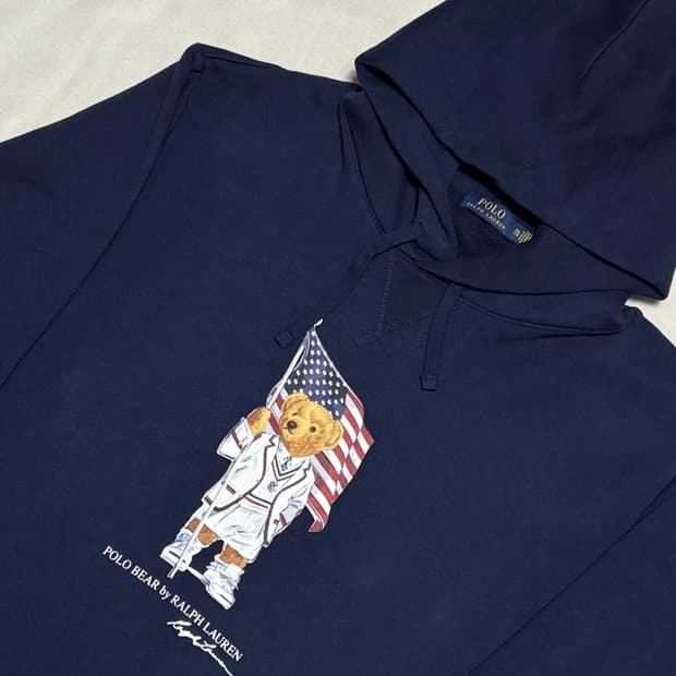 XXL 폴로랄프로렌 베어 후드티