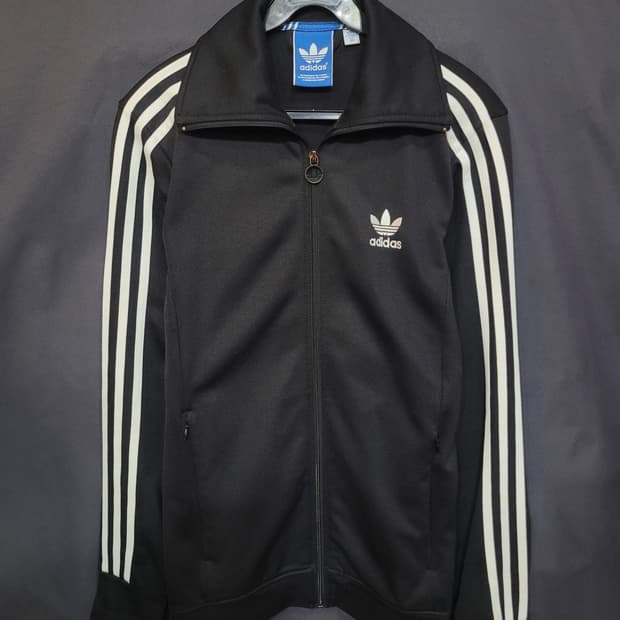 아디다스 불꽃 파이어버드 검흰 유로파 트랙탑 져지 