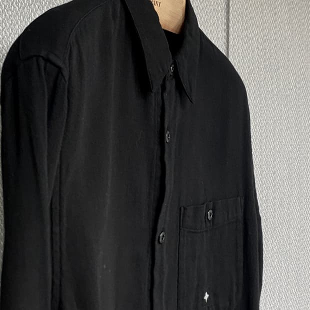 [스톤아일랜드] 정품 린넨 셔츠 블랙 M 95