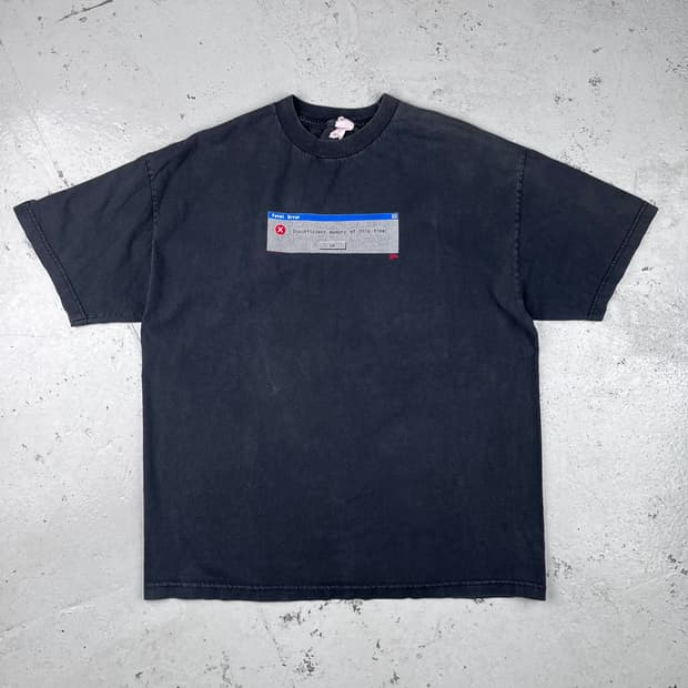 빈티지 마이크로소프트 fatal Error 팝업창 반팔티