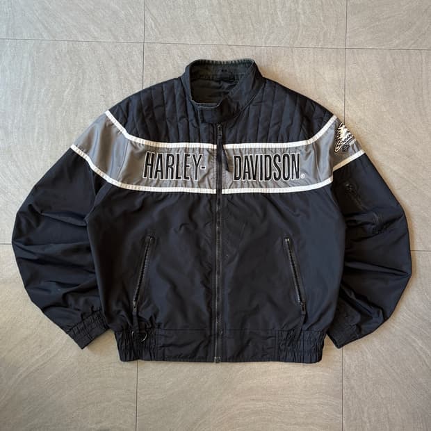 할리데이비슨 블랙 나일론 자켓 