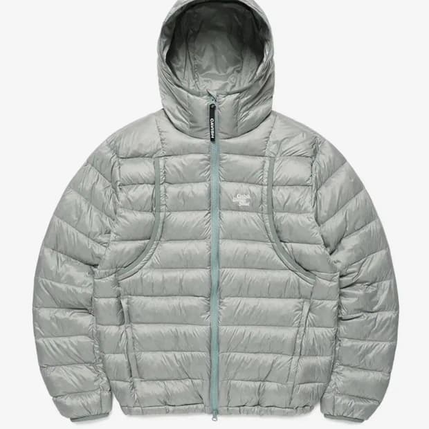 카비시 경량패딩 다운 자켓 겨울아우터 카키