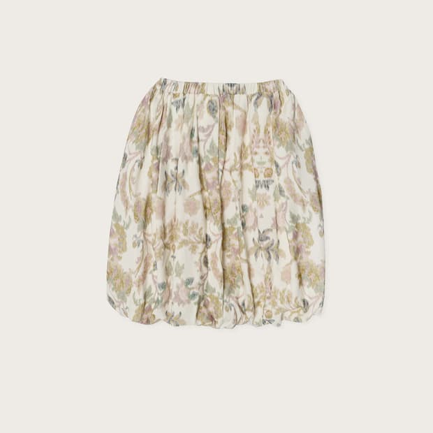 FLORAL BALLOON SKIRT ROSE