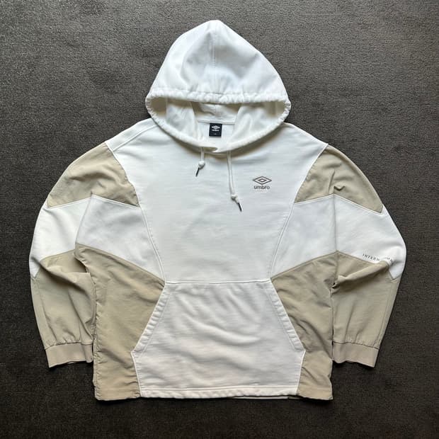 엄브로 배색 후드티 L