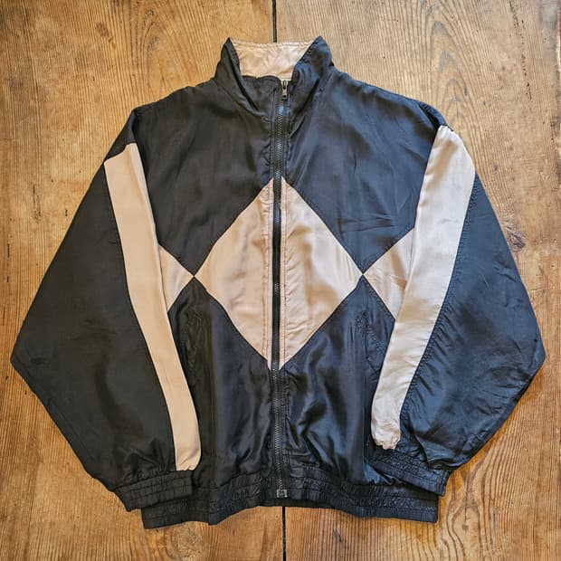90s 빈티지 실크 윈드 브레이커 