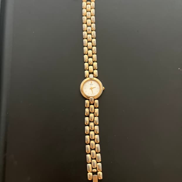 90s Seiko 세이코 빈티지 쿼츠 시계 골드 1N00-0D79