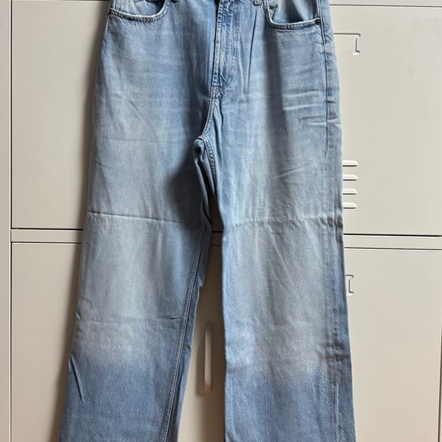 ZARA 연청 와이드 데님 팬츠 (40사이즈)