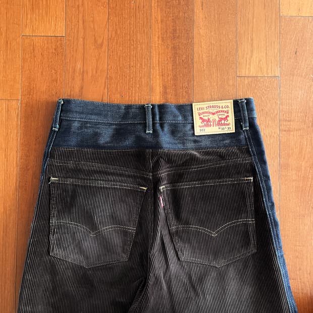 준야 와타나베 x 리바이스 코듀로이 데님 팬츠