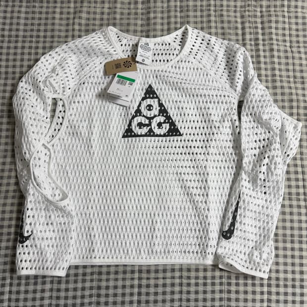 (XL) 나이키 ACG 에어플로 긴팔티 화이트