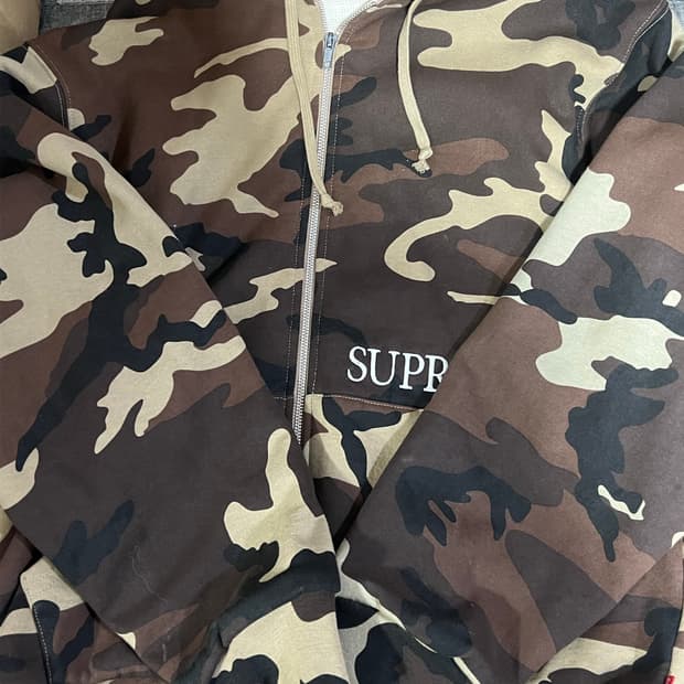 슈프림 써멀 카모 후드집업