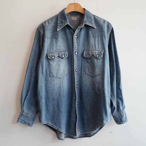 Bartack 웨스턴 데님 셔츠