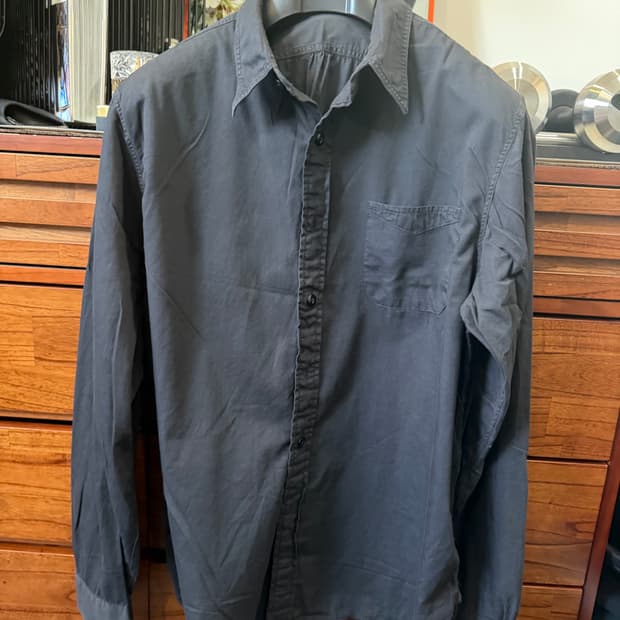 Rrl 블랙 코튼 셔츠 L