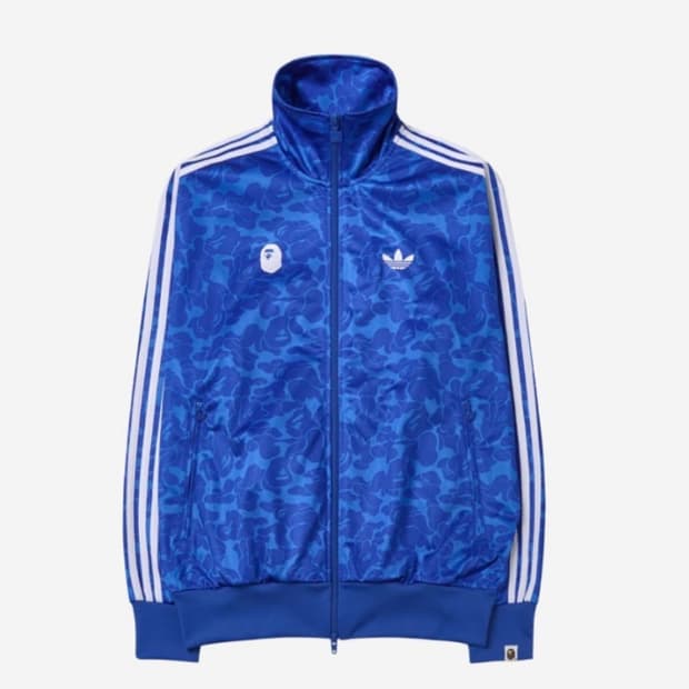 아디다스 x 베이프 트랙탑 블루 L