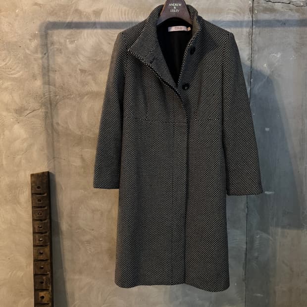 발렌티노 레드 트위드 코트 55~66