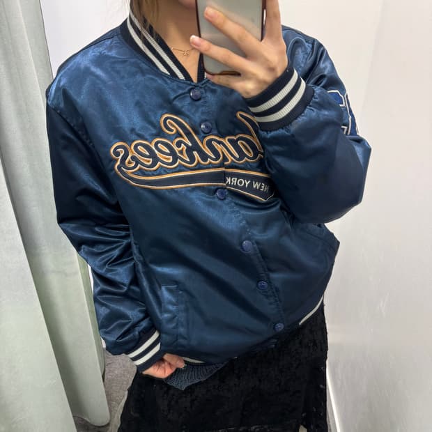 MLB 양키즈 블루 바시티 자켓