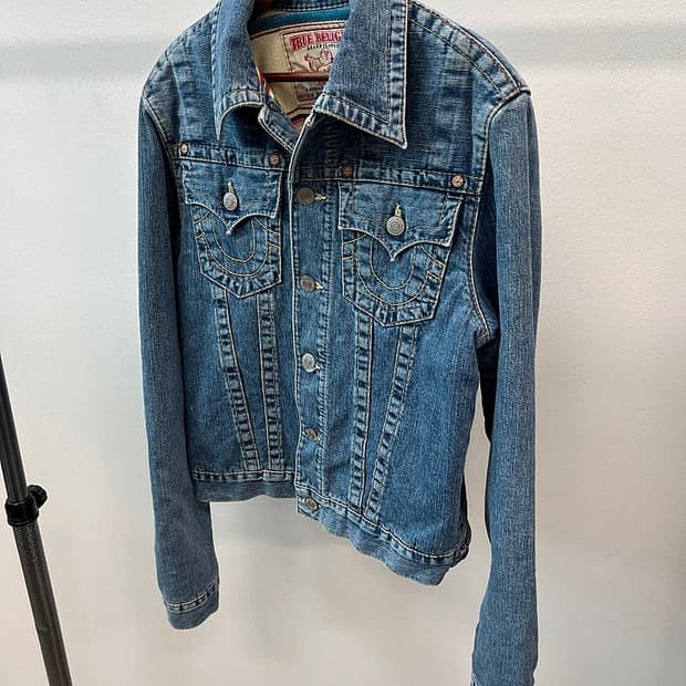 여) 트루릴리젼 말굽 데님자켓 