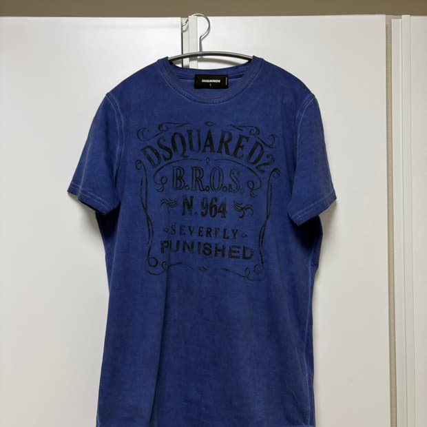 디스퀘어드2 워싱 티셔츠