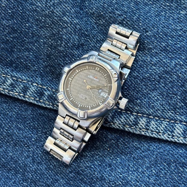 vintage ellesse metal watch 엘리쎄