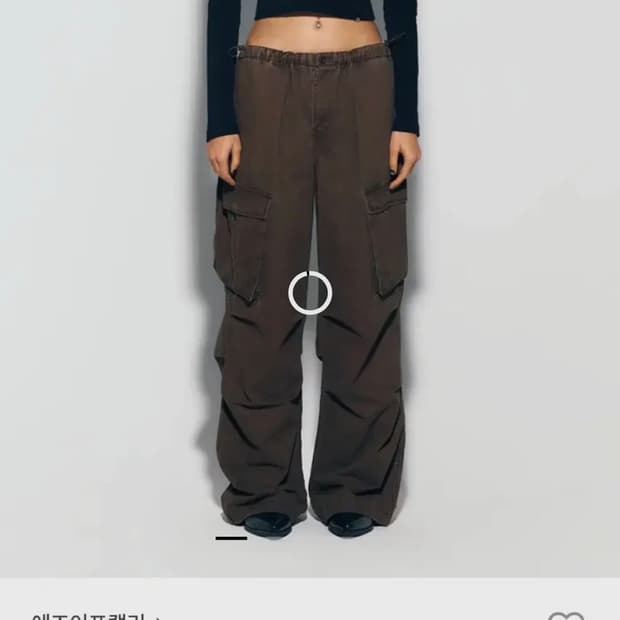 애즈이프켈리 카고팬츠브라운