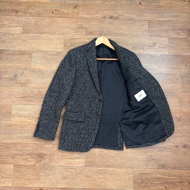 BON 본 슬림 95 캐주얼 자켓 FW 체크 독특한 질감