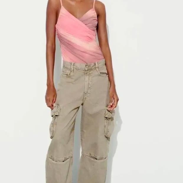 새상품 자라 zara bodysuit 바디수트 바디프로필의상 M