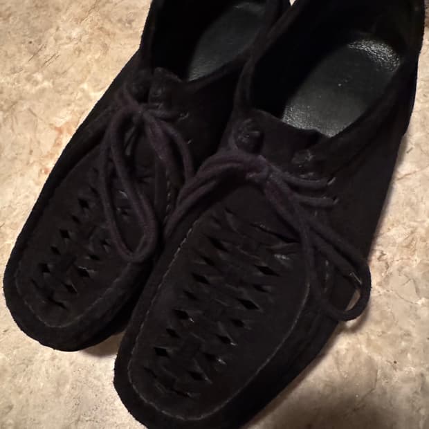 2, 260 265) 폴리테루 우븐 왈라비 슈즈 블랙