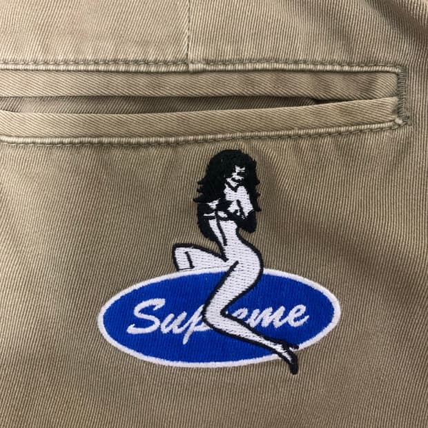 슈프림 핀업 걸 치노팬츠 32