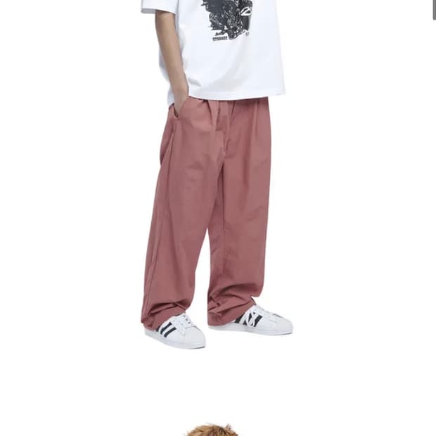 NOMANUAL TWO TUCK NYLON PANTS