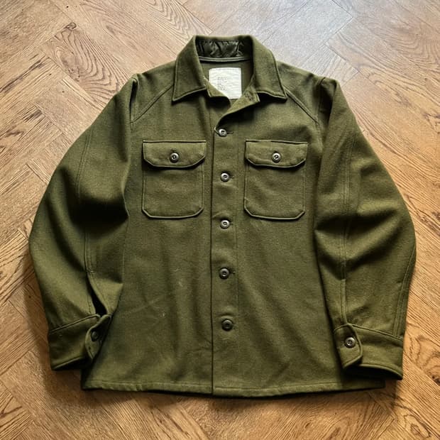 [M]80's 오리지널 U.S NAVY 미 해군 CPO 오피서 울 셔츠