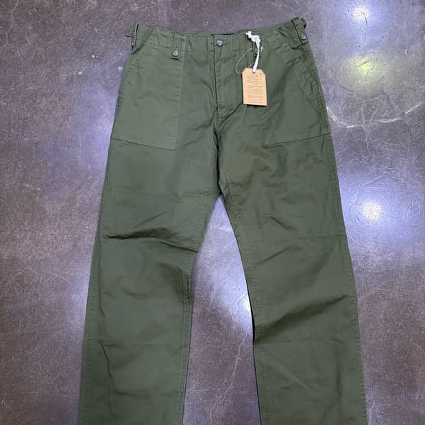 유니폼브릿지 영국군 퍼티그팬츠 올리브 XL